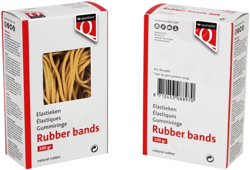 Elastiek Quantore 19 90x1.5x1mm 100gr 100 Gram-2