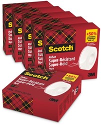 Plakband Scotch 700 Super Hold 19mmx25.4m tr 6 Stuk