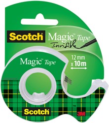 Plakband Scotch Magic 810 12mmx10m + plakbandh 1 Stuk