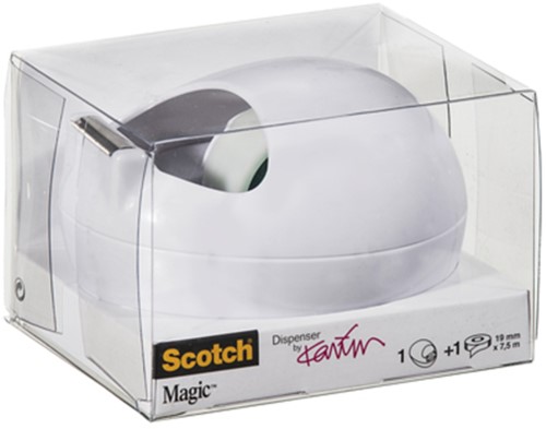 Plakbandhouder Scotch C36 Pebble wit + 1 rol tape 1 Stuk-2