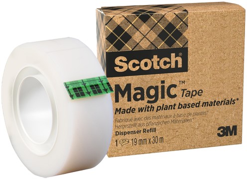 Plakband Scotch Magic 900 19mmx30m onzichtbaar mat 1 Stuk