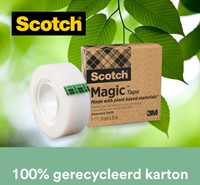 Plakband Scotch Magic 900 19mmx30m onzichtbaar mat 1 Stuk-1