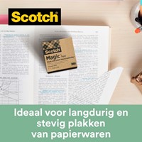 Plakbandhouder Scotch C38 recy zw + 3rol 19mmx33m 1 Stuk-2