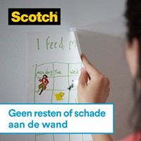Plakband Scotch 19mmx16.5m Wall Safe + handdisp 1 Stuk-1