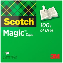 Plakband Scotch Magic 810 25mmx66m onzichtbaar mat 1 Stuk