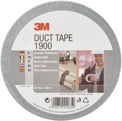 Duct tape 3M 1900 50mmx50m zilver 1 Rol