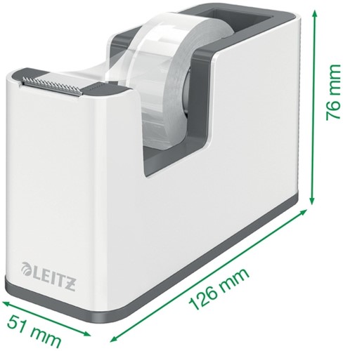 Plakbandhouder Leitz WOW wit/grijs-3
