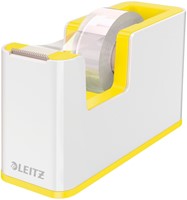Plakbandhouder Leitz WOW wit/geel 1 Stuk