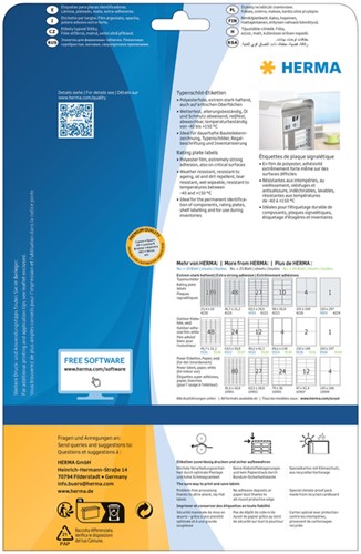 Etiket HERMA 4224 A4 210x297mm folie zi 25st 25 Vel-3