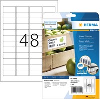 Etiket HERMA Power 10902 45.7x21.2mm wit 1200 stuks