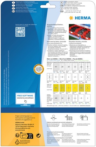 Etiket HERMA 4575 99.1x67.7mm folie wit 160 stuks-2