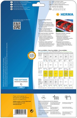 Etiket HERMA 4575 99.1x67.7mm folie wit 160 stuks-3