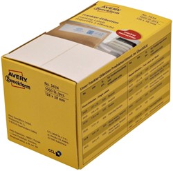 Frankeeretiket Avery 3435 135x38mm 1000 stuks