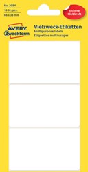 Etiket AZ 3084 66x38mm wit 18stuks 6 Vel