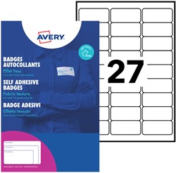 Naambadge etiket Avery L4784-20 63.5x29.6mm 540st 20 Vel