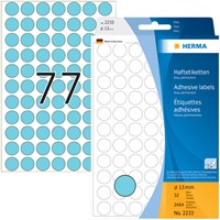 Etiket HERMA 2233 rond 13mm blauw 2464stuks 32 Vel-2