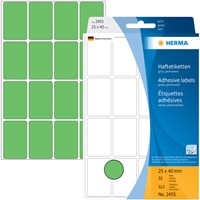 Etiket HERMA 2455 25x40mm groen 512 stuks-3
