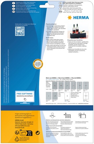 Etiket HERMA 8895 210x297mm A4 glossy wit 10 Vel-3