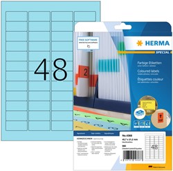 Etiket HERMA 4368 45.7x21.2mm verwijderb bl 960st 20 Vel