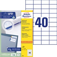 Etiket Avery 3651 52.5x29.7mm wit 4000 stuks-2