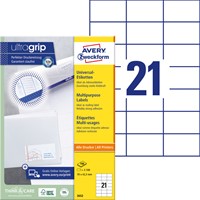 Etiket Avery 3652 70x42.3mm wit 2100 stuks-2