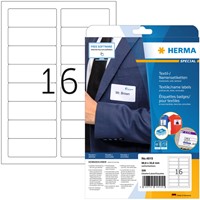 Naambadge etiket HERMA 4515 88.9x33.8mm wit 20 Vel