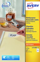 Etiket Avery L4743REV-25 99.1x42.3mm wit 300st 25 Vel