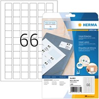Etiket HERMA 8831 25.4x25.4mm mat wit 1650stuks 25 Vel