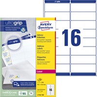 Etiket Avery L7162-100 99.1x33.9mm wit 1600 stuks-2