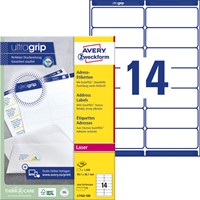 Etiket Avery L7163 99.1x38.1mm wit 1400 stuks-2