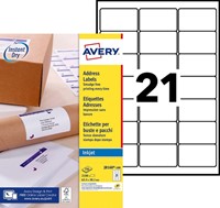 Etiket Avery J8160-100 63.5x38.1mm wit 2100stuks 100 Vel-2