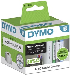 Etiket Dymo LabelWriter multif 38x190 wit 110 Stuk