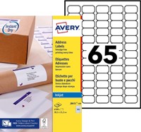 Etiket Avery J8651-100 38.1x21.2mm wit 6500st 100 Vel-2