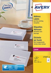 Etiket Avery L7163-40 99.1x38.1mm wit 560st 40 Vel