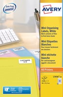 Etiket Avery L7656-25 46x11.1mm wit 2100stuks 25 Vel