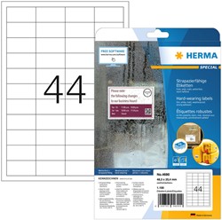 Etiket HERMA 4690 A4 48.3x25.4mm wit 1100st 25 Vel