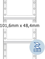 Etiket HERMA 8163 101.6x48.4mm 1-baans wit 2000 stuks-2