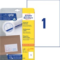 Etiket Avery 6119 210x297mm A4 wit 25 stuks-3