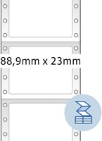 Etiket HERMA 8210 88.9x23Mm 1-baans wit 6000 stuks-2