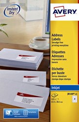 Etiket Avery J8160-10 63.5x38.1mm wit 210st 10 Vel