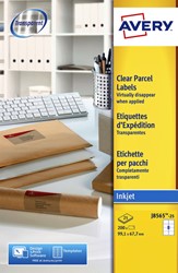 Etiket Avery J8565-25 99.1x67.7mm tr 200stuks 25 Vel