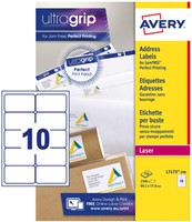 Etiket Avery L7173-250 99.1x57mm wit 2500stuks 250 Vel-2