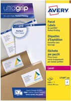 Etiket Avery L7169-250 99.1x139mm wit 1000st 250 Vel