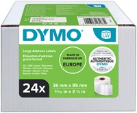 Etiket Dymo LabelWriter adressering 36x89 24st wit 24 Rol-2