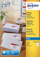 Etiket Avery J8173-10 99.1x57mm wit 100stuks 10 Vel