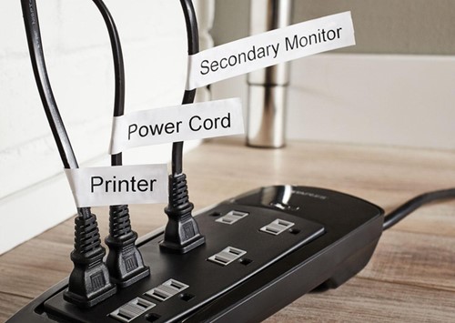 Labeltape Dymo LabelManager D1 9mm wit 10st 10 Stuk-12