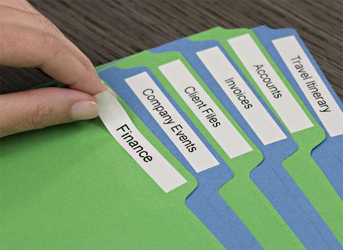 Labeltape Dymo LabelManager D1 12mm wit 10st 10 Stuk-11