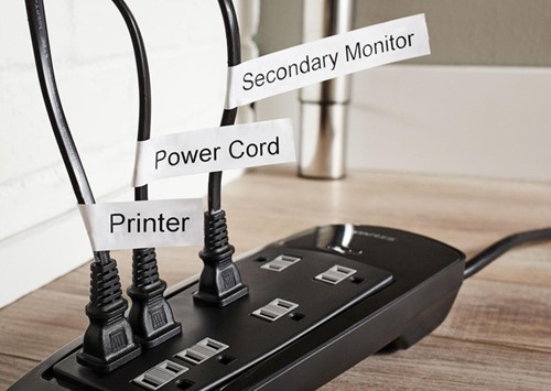 Labeltape Dymo LabelManager D1 12mm wit 10st 10 Stuk-12