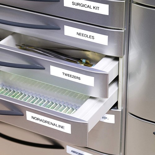 Labeltape Dymo LabelManager D1 19mm wit 10st 10 Stuk-5