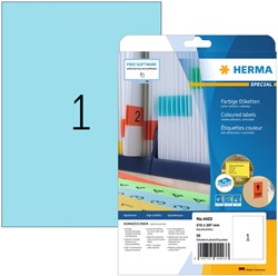 Etiket HERMA 4423 210x297mm A4 verwijderb bl 20st 20 Vel